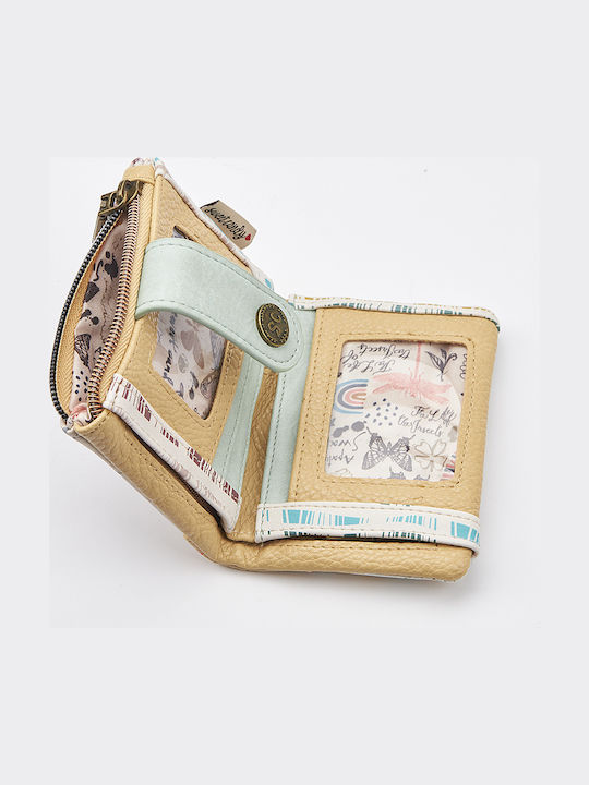 Kleines Damenbrieftasche mit RFID Beiges