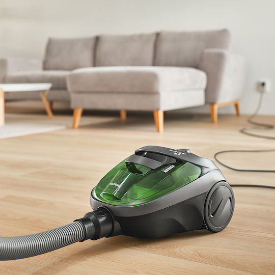 Sencor SVC 1016GR Ηλεκτρική Σκούπα 800W με Κάδο 1.5lt Μαύρη