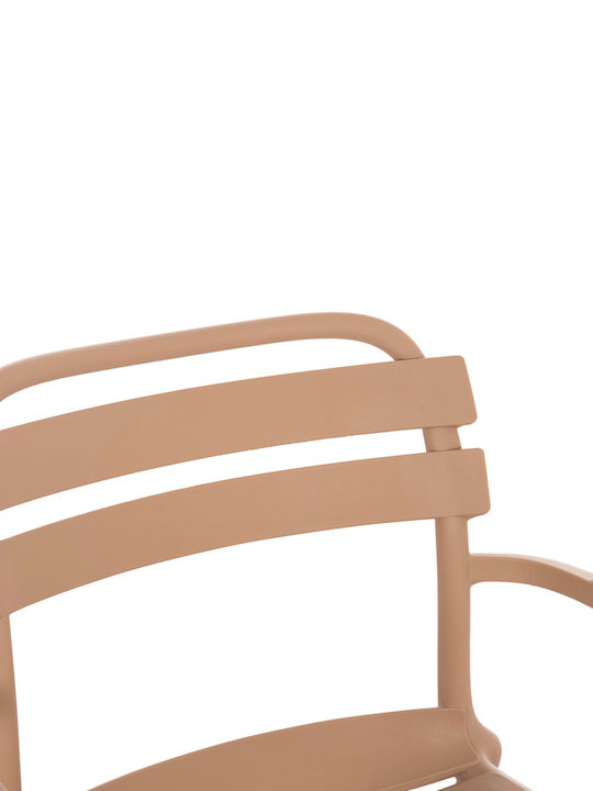 Outdoor Chair Polypropylene Korver Cappuccino 48x65x46cm