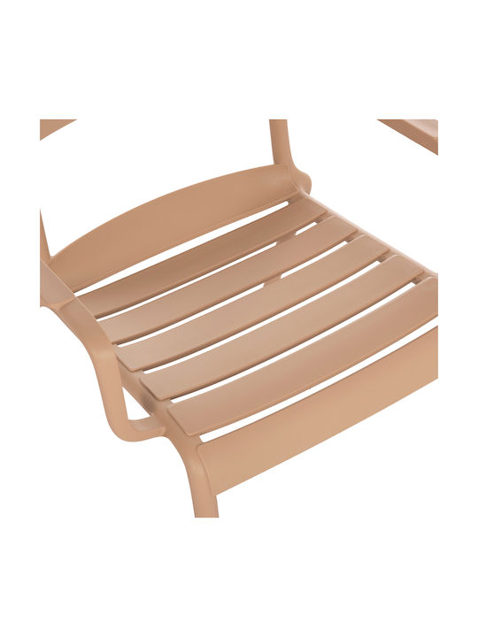 Outdoor Chair Polypropylene Korver Cappuccino 48x65x46cm
