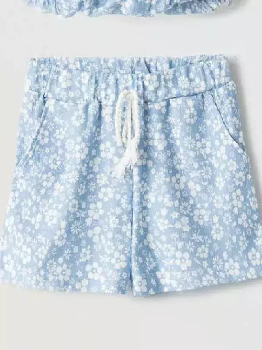 Kinder-Set mit Shorts Sommer 2Stück Sky Blue