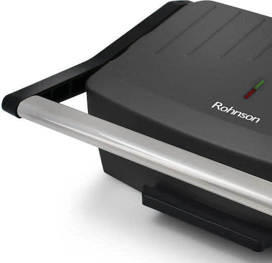 Rohnson Sandwich Maker Grill 1000W Neagră