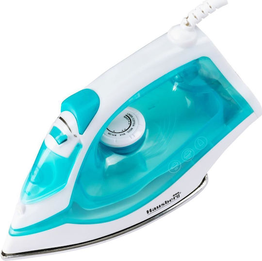 Hausberg Steam Iron 2000W with Ceramic Plate and Continuous Steam Supply 10g/min
