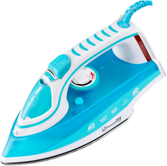 Hausberg Steam Iron 2200W with Ceramic Plate and Continuous Steam Supply 17g/min