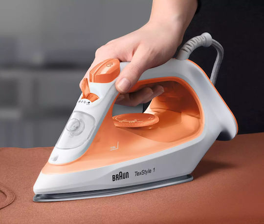 Braun Texstyle 1 Si Σίδερο Ατμού 1900W με Κεραμική Πλάκα και Συνεχόμενη Παροχή Ατμού 25gr/min