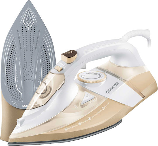 Sencor SSI 8310GD Steam Iron 3200W with Ceramic Plate and Continuous Steam Supply 45g/min