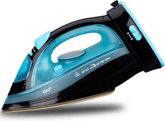 Raf R.1210b Σίδερο Ατμού 2400W με Αντικολλητική Πλάκα Γαλάζιο