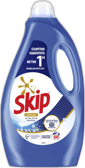 Skip Ultimate Extra Fleckenentferner Flüssig Waschmittel 3lt (60 Wäscht)