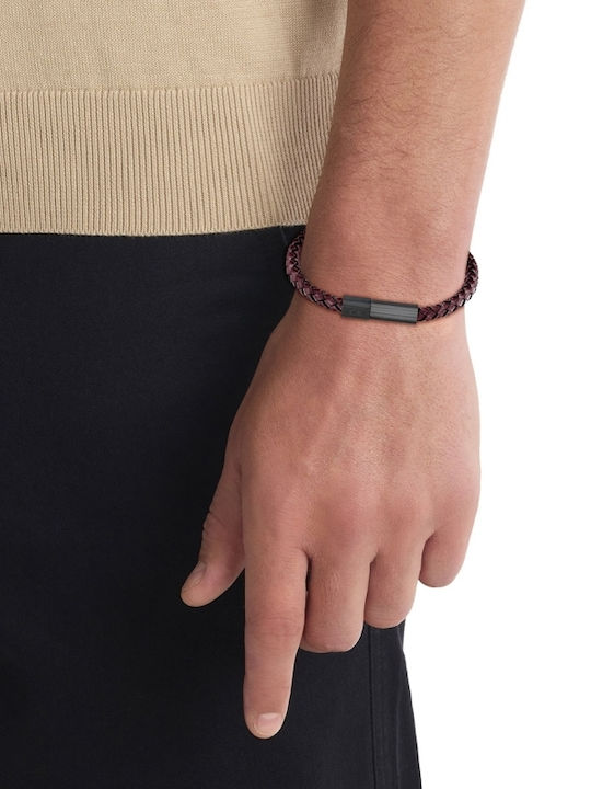 Calvin Klein Herren Leder Armband 19.5cm