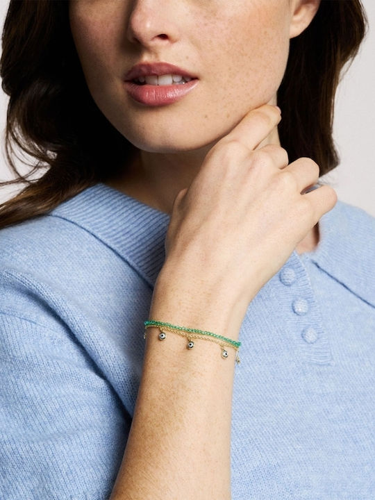 Fossil Damen Armband mit Design Auge Vergoldet