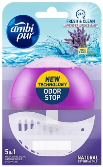 Ambi Pur Fresh & Clean 5 σε 1 Block Toilet with Scent Lavender & Rosemary