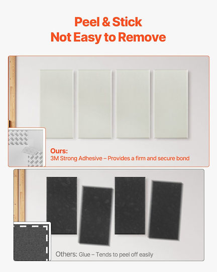 3D Wall Panels Adhesive Beige 23.6x11.8cm 4 Pieces