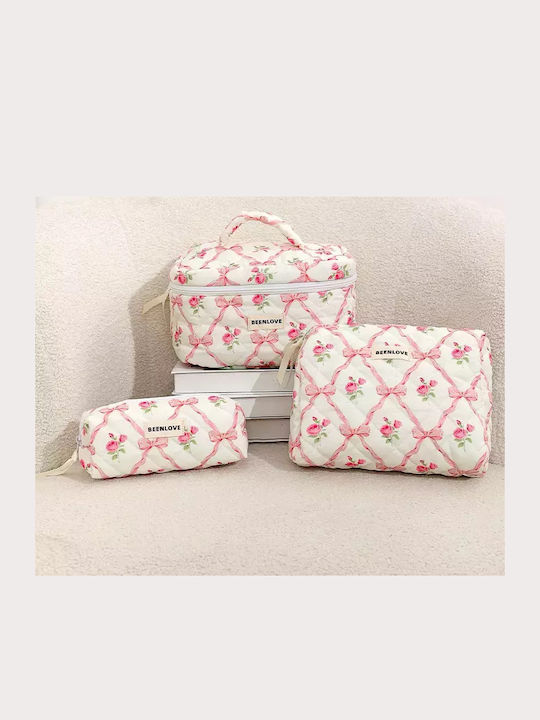 Set 3 "been Love" Cosmetic Organizer Bags Cracos Romantic Floral Design Multiple Sizes Ideal Travel Luggage Storage Set 3 "been Love" Cosmetic Organizer Bags Cracos Romantic Floral Design Multiple Sizes Ideal Travel Luggage Storage