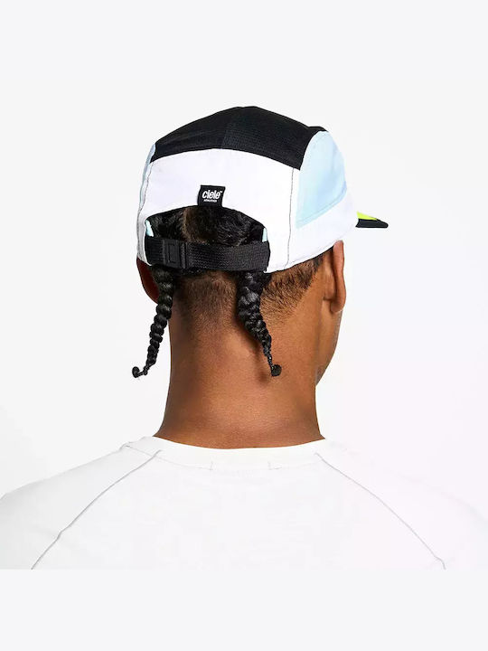Ciele Gocap Field Iconic Bar Unisex Hat Recycled Polyester White Black U-2-ca-0060-wh001