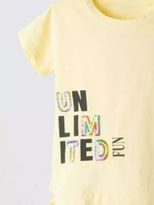 Kinder-Set mit Leggings Sommer 2Stück Yellow