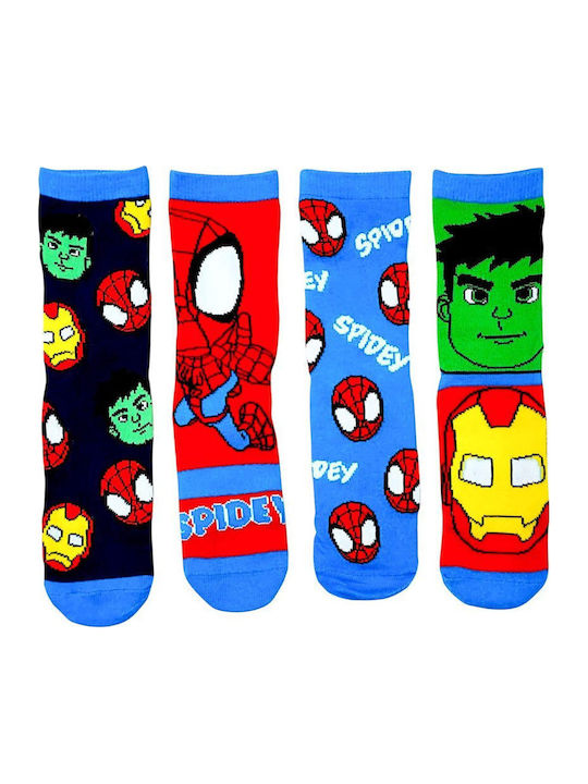 Disney Детски чорапи Spidey Colorful 4 Чифта