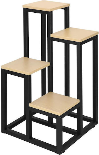 Blumentopfständer Metall Beige 34cmx34cmx68cmcm.