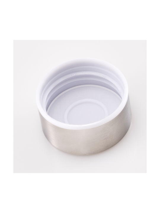 Bottle Water Glass with Screw Cap Transparent 970ml