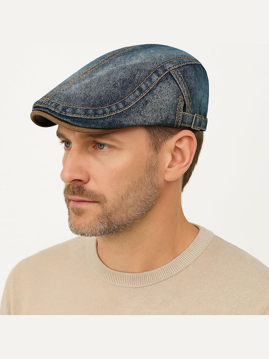 Luciano Faketti Schiebermütze Blau