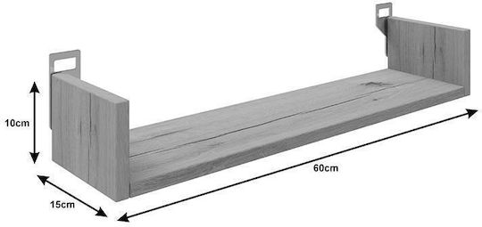 Raft De Perete Derva Alb 60x15x10cm