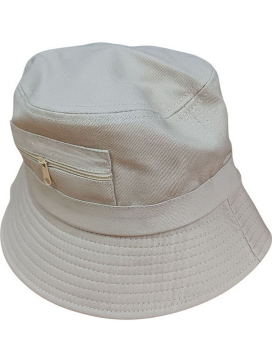Afoi Giannakopouloi Fabric Men's Hat Bucket Style Beige