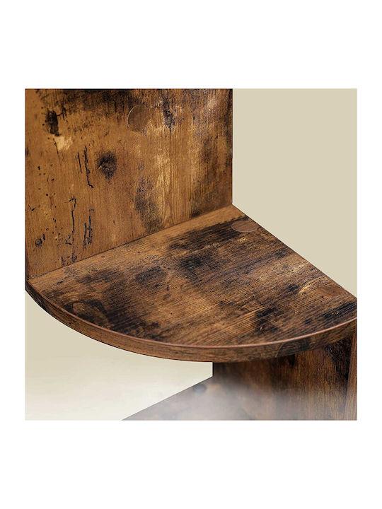 Raft colțar Perete Rustic Brown 20x20x126cm