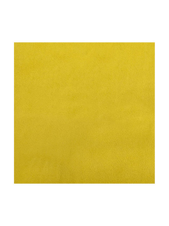Hocker Fußhocker Gepolstert mit Samt Yellow 77x55x31cm