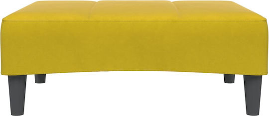 Samt Fußhocker Gelb 77x55x31cm