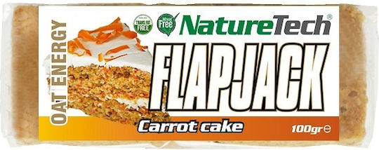 NatureTech Μπάρα Βρώμης / Ενέργειας / Flapjack με Carrot Cake 100gr