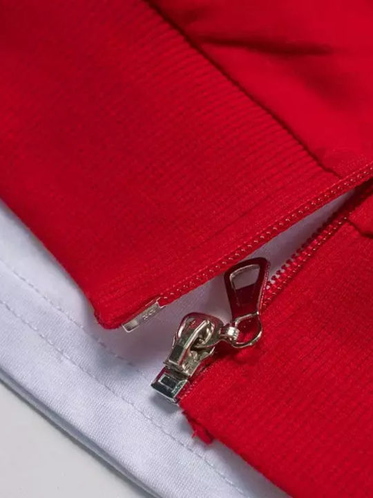 Kids' Set with Shorts & Outerwear Summer 3pcs Red