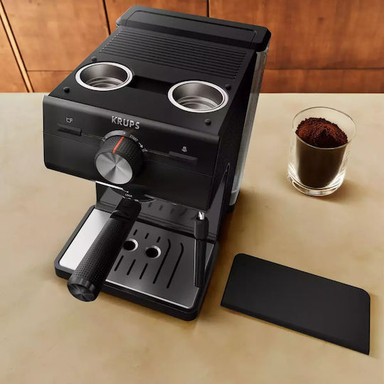 Krups Authentic Espresso Coffee Machine 1100W Pressure 15bar Black XP381810