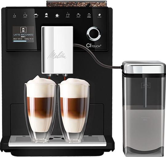 Melitta CI Touch Automatic Espresso Coffee Machine 1400W Pressure 15bar with Grinding Burrs Black F630-112