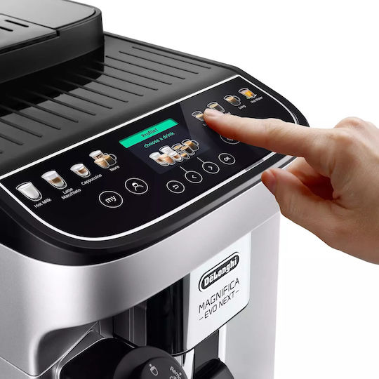 De'Longhi Magnifica Evo Next Automatische Espressomaschine 1450W Druckreiniger 15bar mit Kaffeemühle ECAM310.80.SB