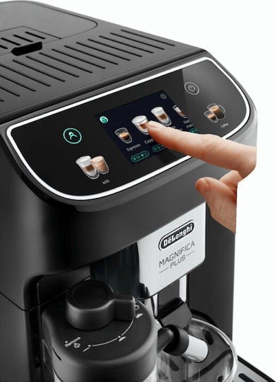 De'Longhi Magnifica Plus Automatic Espresso Machine 1450W Pressure 15bar for Cappuccino with Grinder Black
