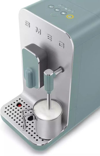 Smeg Μηχανή Espresso 1350W Πίεσης 19bar Πράσινη BCC12EGMEU