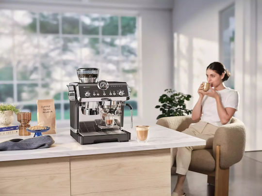 De'Longhi La Specialista Opera Автоматична Еспресо Кафемашина 1550W Налягане 19bar Сив EC9555.BK