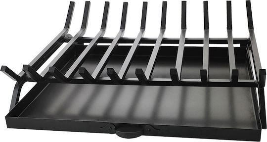 Zogometal Metallic Fireplace Grate with Ashtray 60x42cm