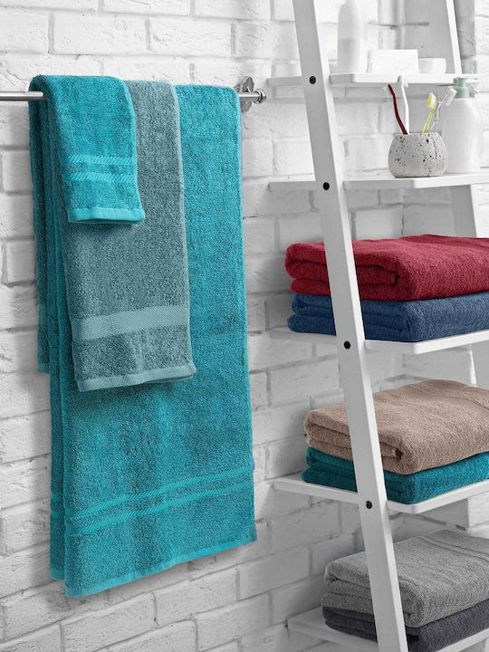 Madi Bath Towel 80x150cm Caribbean Blue