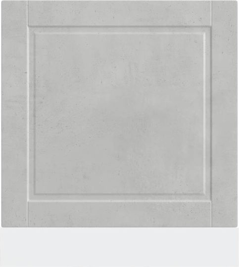 Vidaxl Dishwasher Panel Porto Concrete Gray 60x1.5x67 cm