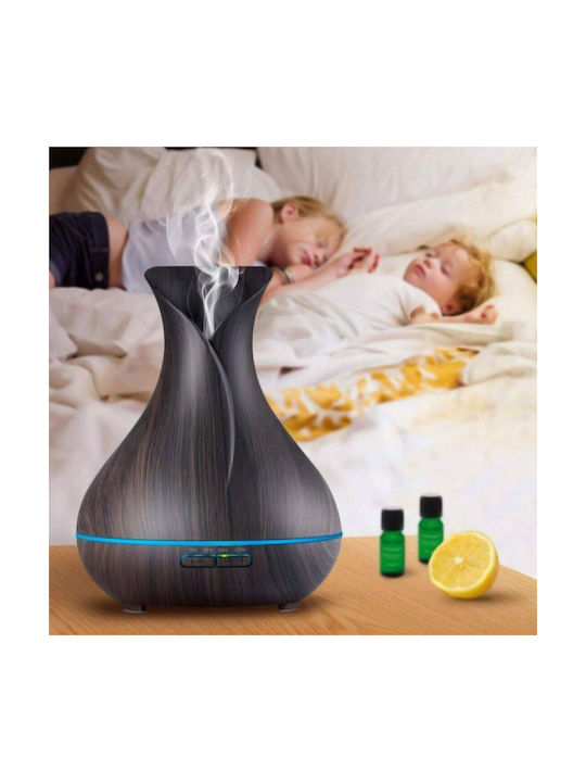 LED Aromatherapie-Diffusor Aroma mit Timer Braun 400ml HP-01