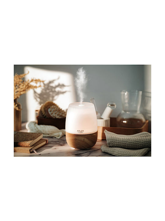 Adler Led Ultrasonic Aromatherapy Diffuser with Timer Multicolour 130ml AD 7967