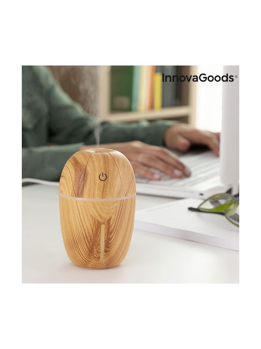 InnovaGoods LED Устройство за ароматерапия Ултразвуков Honey Pine Бежов 180мл V0101197