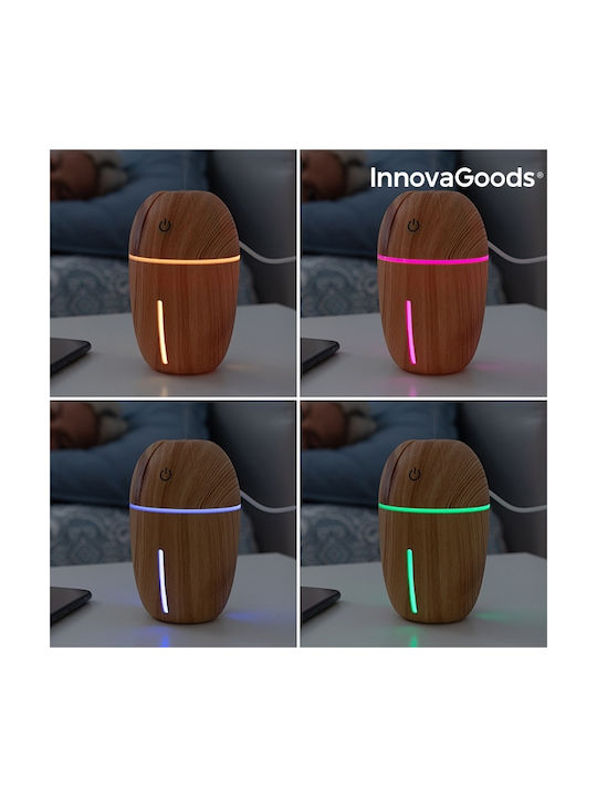 InnovaGoods LED Устройство за ароматерапия Ултразвуков Honey Pine Бежов 180мл V0101197