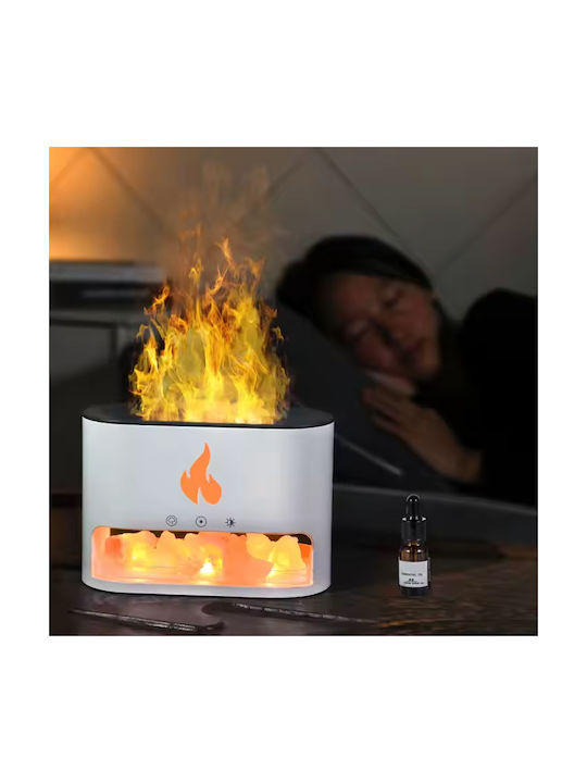 Aromatherapie-Salz-Diffuser Feuereffekt 4 Farben 250ml 10w Kp-021 Weiß