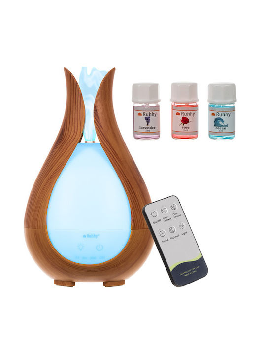 Ruhhy Lumini LED Dispozitiv de aromaterapie Ultrasonic cu telecomandă și temporizator Roz 200ml Ruhhy Lumini LED Dispozitiv de aromaterapie Ultrasonic cu telecomandă și temporizator Roz 200ml