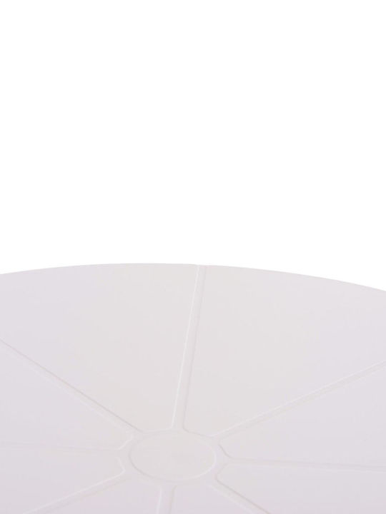 Tisch Bar für kleine Außenbereiche Zusammenklappbar Terrin White 61x61x107cm