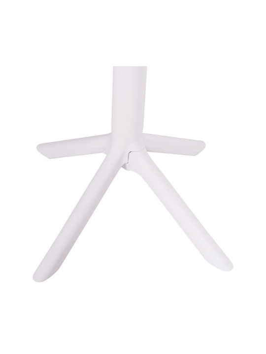 Tisch Bar für kleine Außenbereiche Zusammenklappbar Terrin White 61x61x107cm