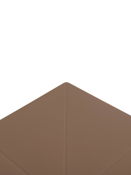 Garten- und Terrassentisch Verpflegung für Kleine Außenbereiche aus Polypropylen Zusammenklappbar Terrin Cappuccino 60.5x60.5x75cm