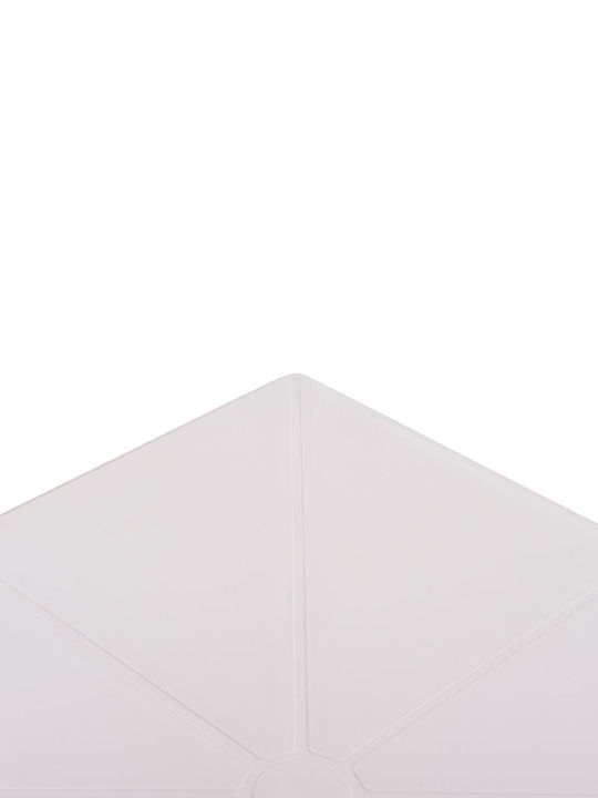 Tisch Zusammenklappbar Terrin White 60.5x60.5x76.5cm