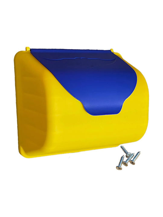 Showood Außenbereich Briefkasten Metallisch in Gelb Farbe 14x22.6x25cm